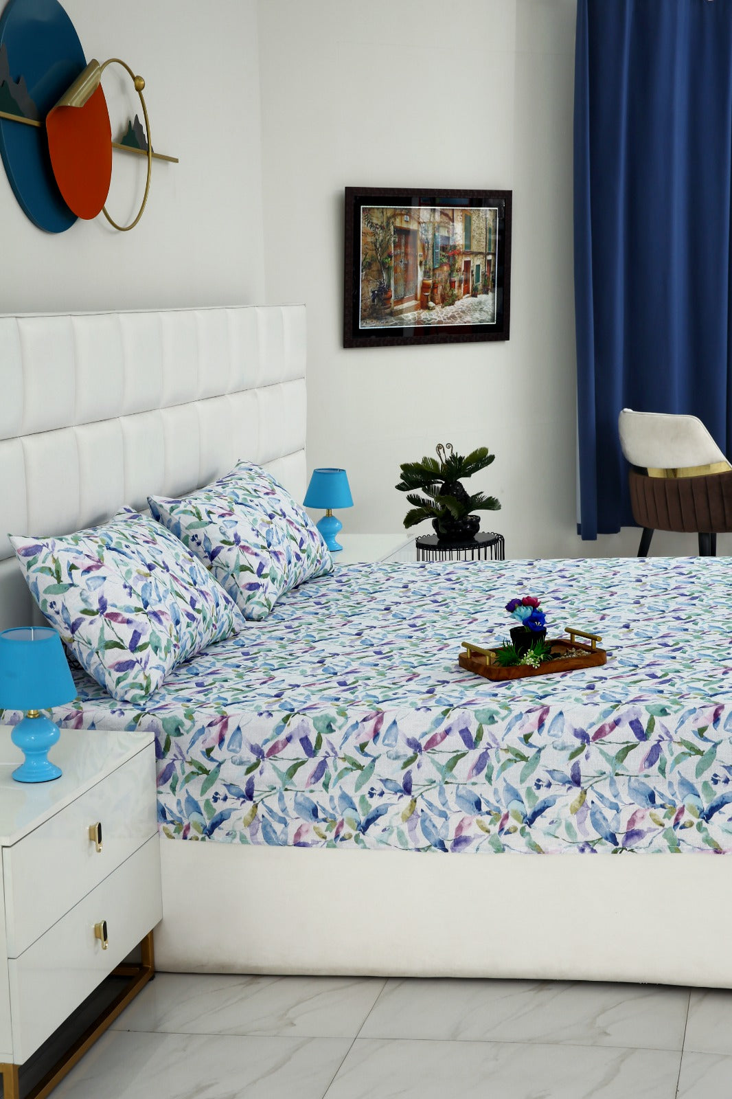 3 PCs Double Bed Sheet-DB205