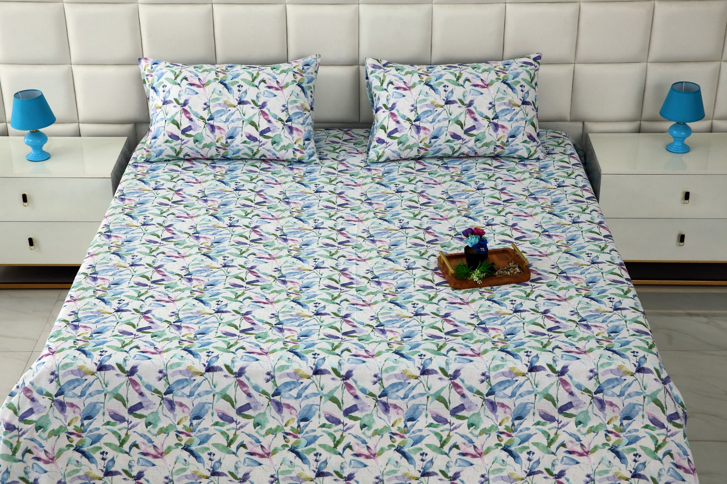 3 PCs Double Bed Sheet-DB205