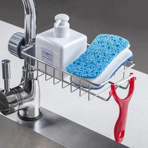 Stainless Steel Faucet Rack Sponge Holder