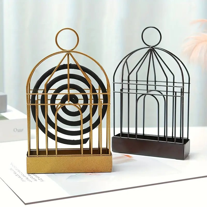 Mosquito Coil Holder (SA2512-03)Gold Storage Organizer Apricot