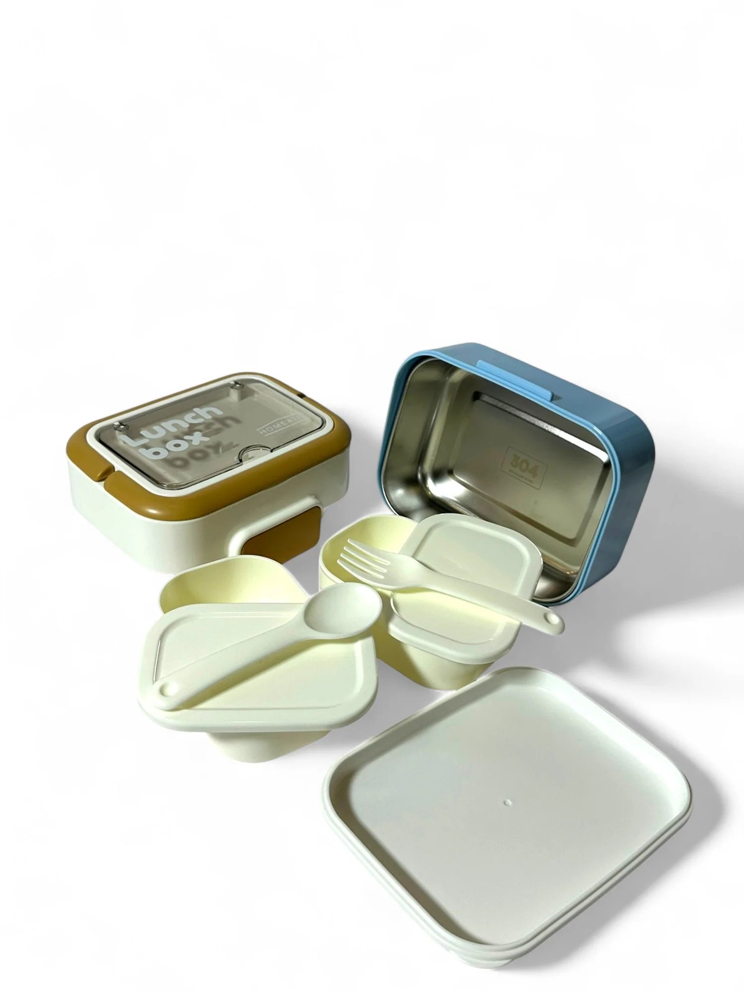 Homeatic Stainless Metal Lunchbox (SA2510-059) Apricot