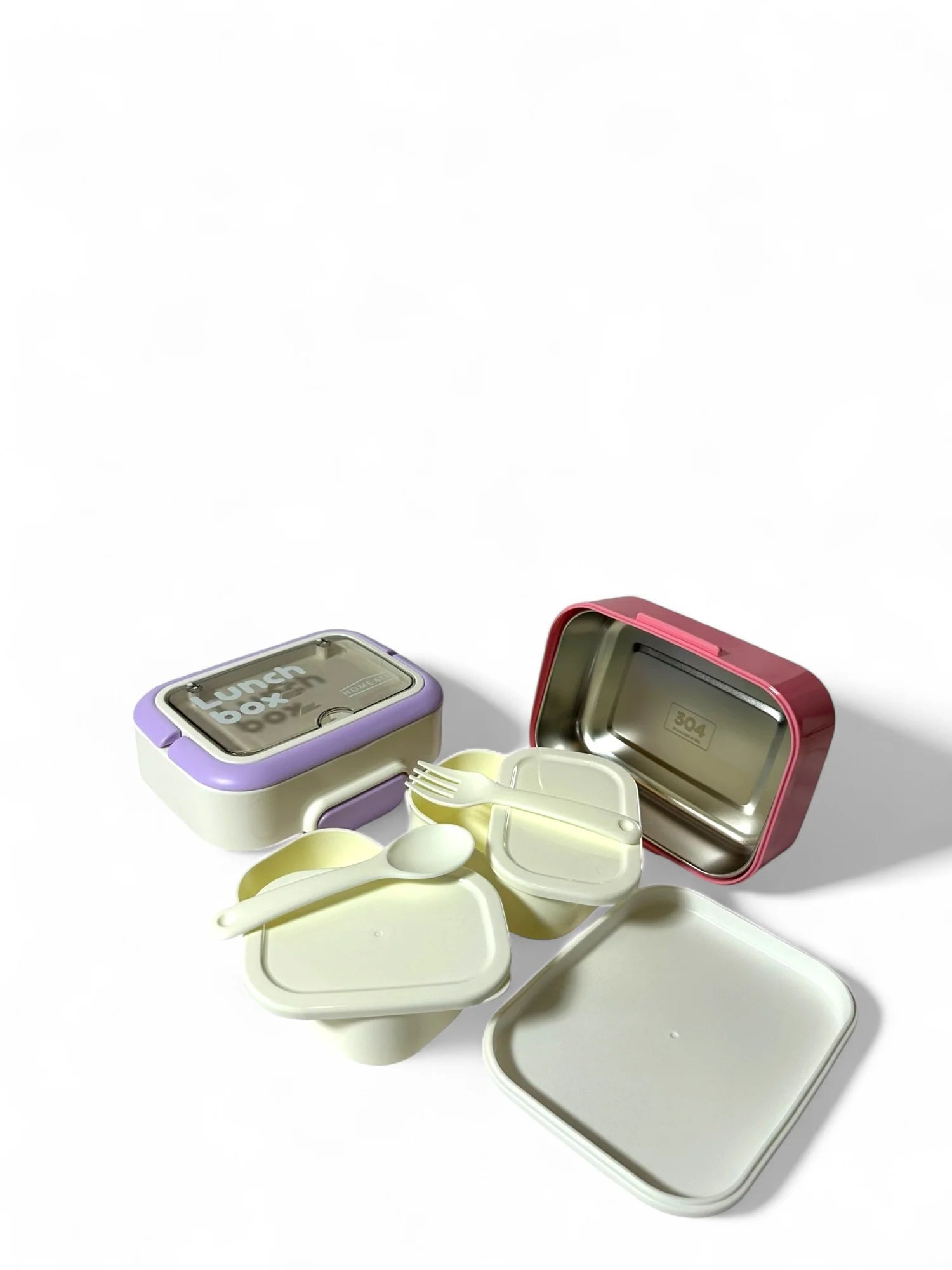 Homeatic Stainless Metal Lunchbox (SA2510-059) Apricot