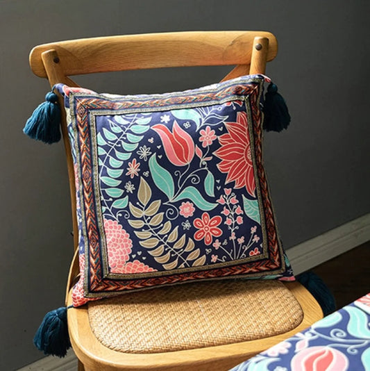 2 PCs Digital Printed Cotton Cushions-Novuea cushions Apricot