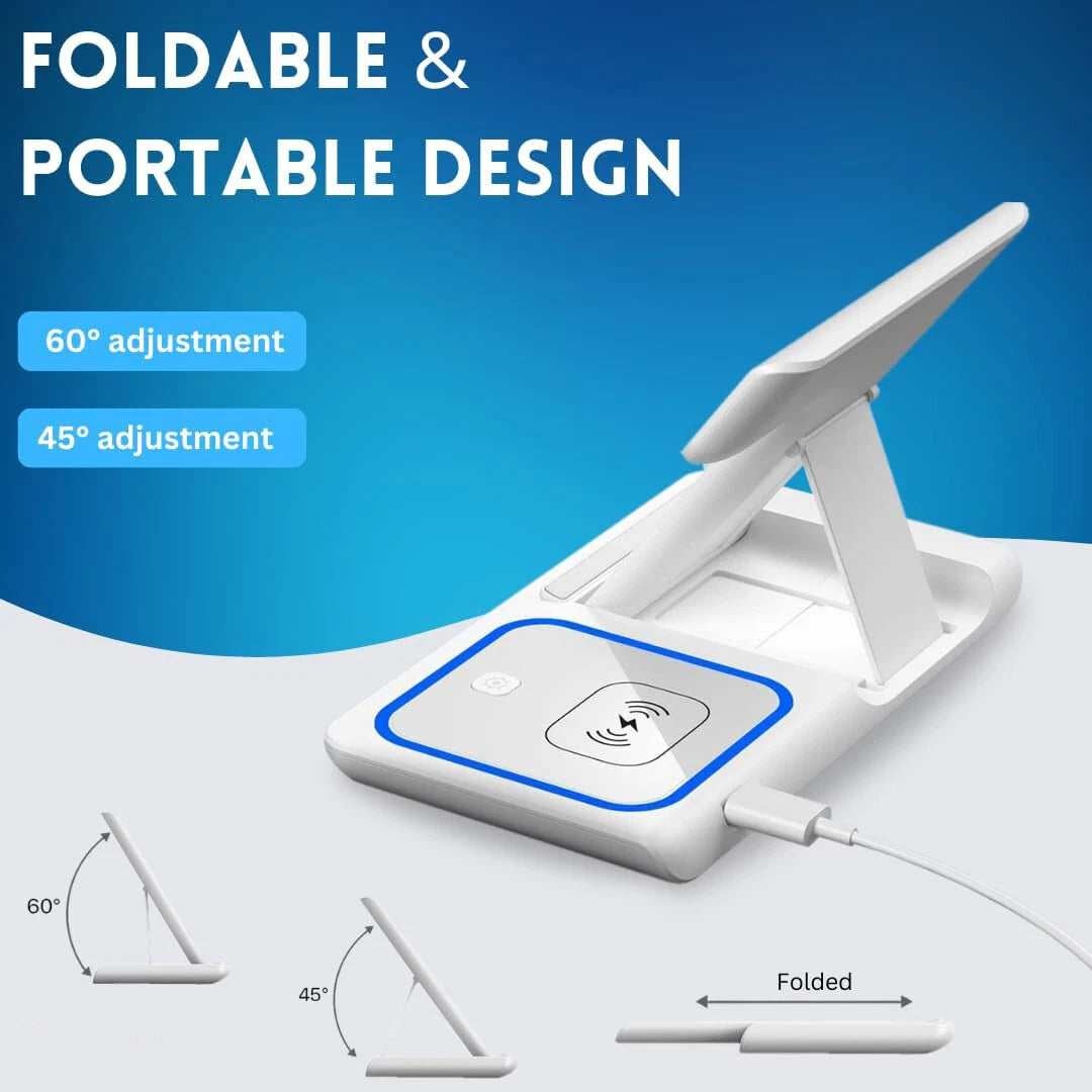 3 in 1 Wireless Fast Charging Stand-SA2408-282 Mobile Accessories Apricot