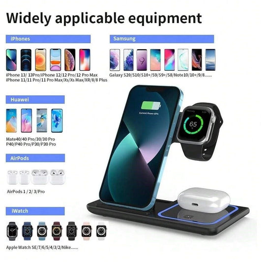 3 in 1 Wireless Fast Charging Stand-SA2408-282