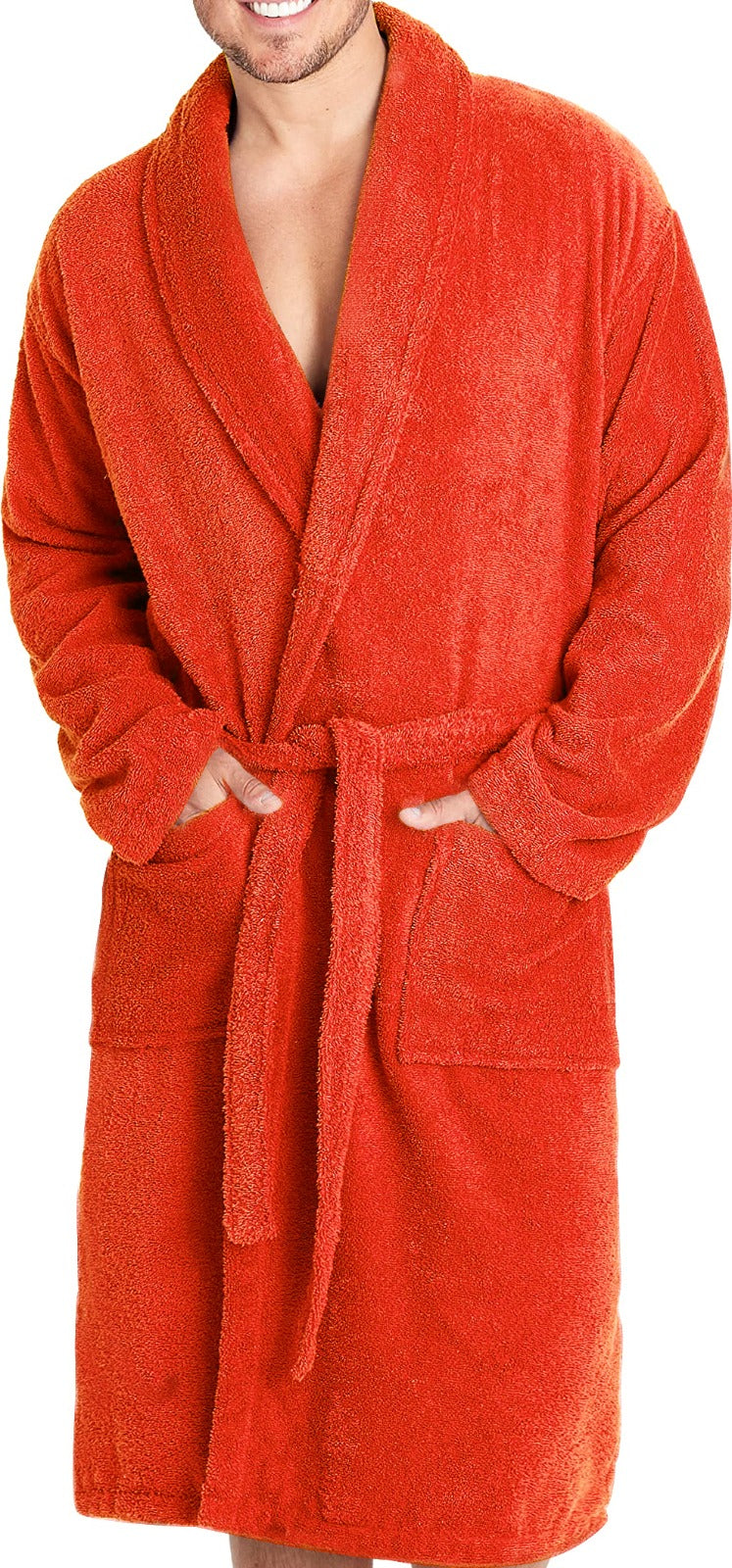 100% Cotton Bathrobe -Slush Apricot