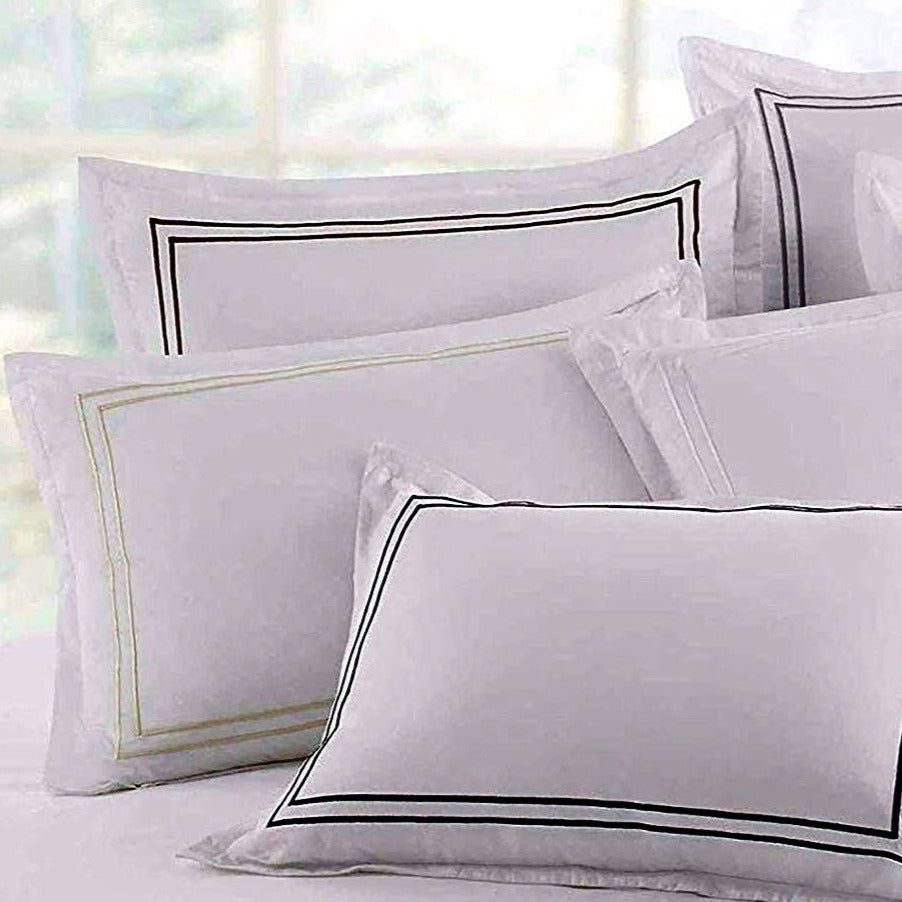 2 Cord Baratta Stitch- Pillows With Filling(4698) FILLINGS The Apricot Linen   