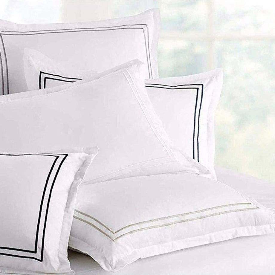 2 Cord Baratta Stitch- Pillows With Filling(4698) FILLINGS The Apricot Linen   