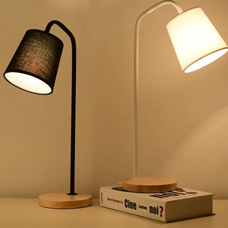 50 Cm Study & Bed Side Lamp-Black Lamps Apricot   