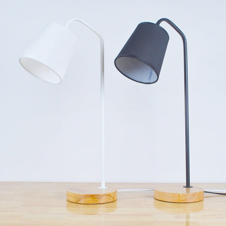 50 Cm Study & Bed Side Lamp-Black Lamps Apricot   