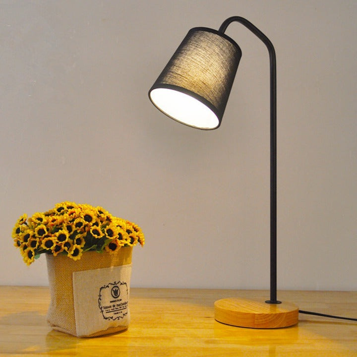 50 Cm Study & Bed Side Lamp-Black Apricot