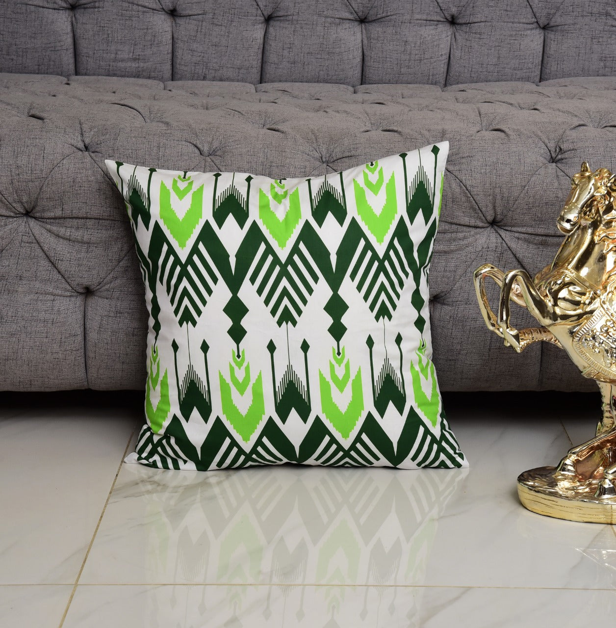 6 PCs Digital Printed Cotton Cushions- Heritage cushions Apricot   