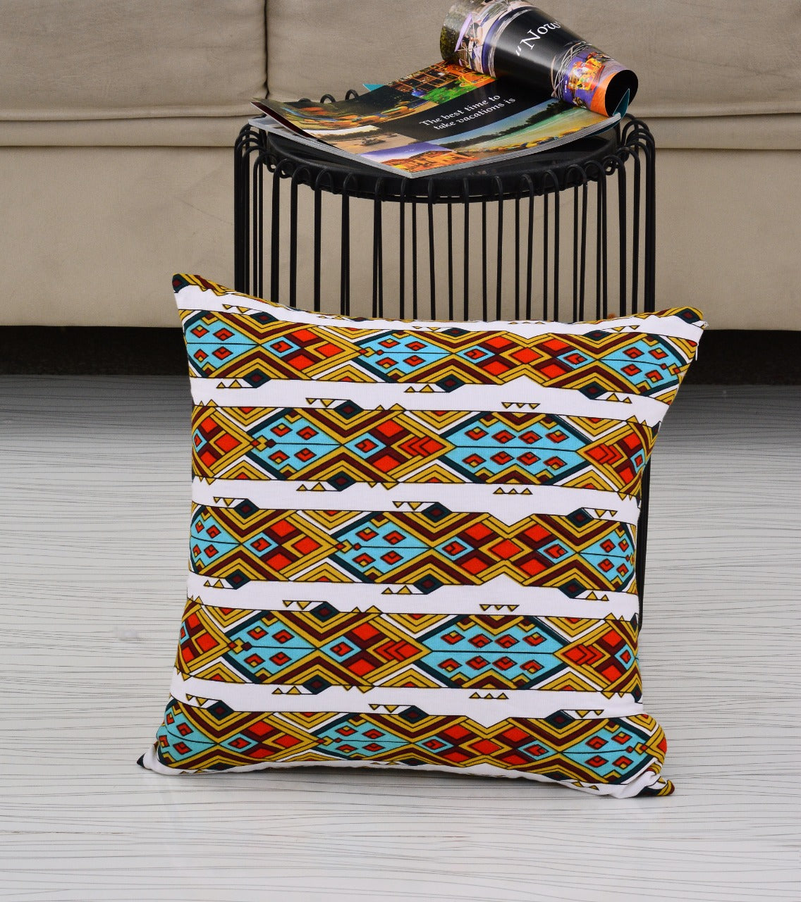 6 PCs Digital Printed Duck Cushions-Himba Apricot