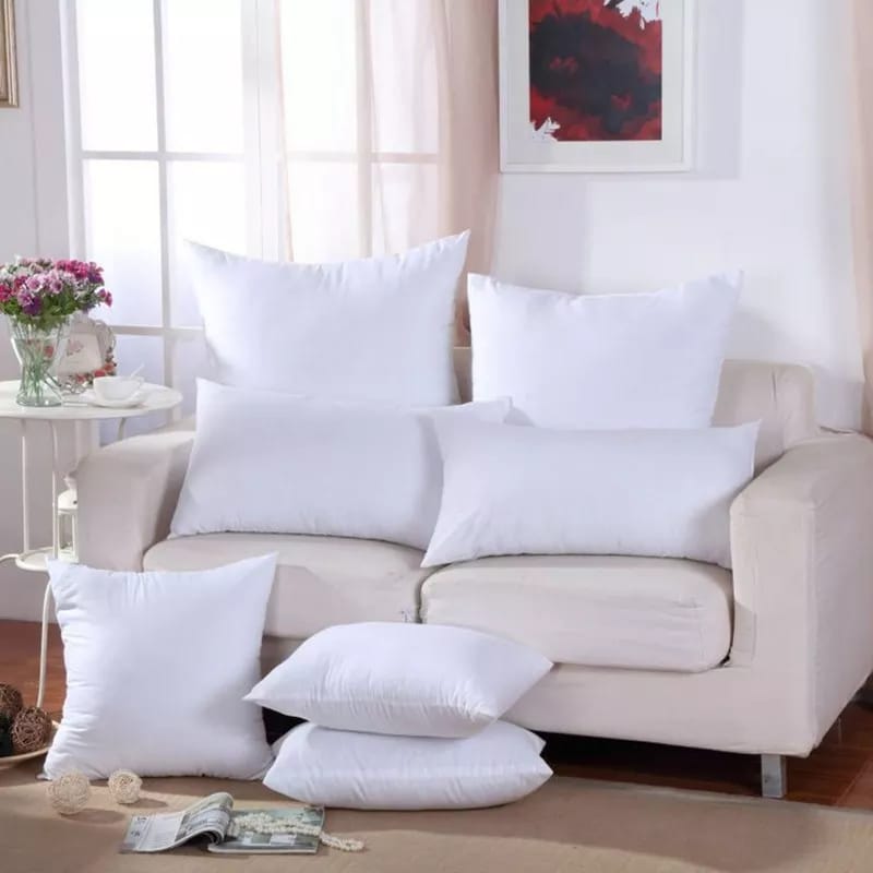 6 PCs Filled Pillows *2 Filled Cushion*2 and Floor Cushions *2  Apricot   