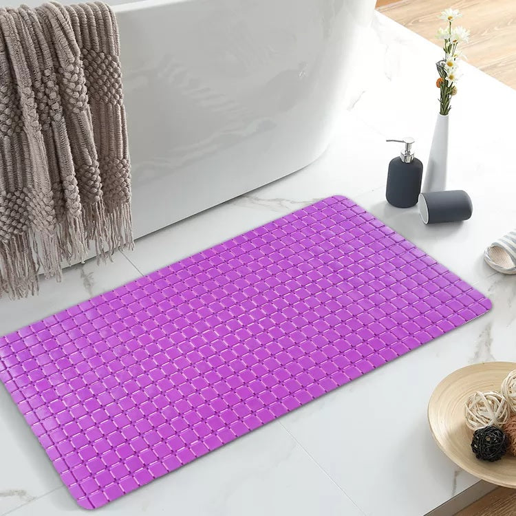 Anti Slip PVC Bathroom Mat(2414)-Purple Apricot