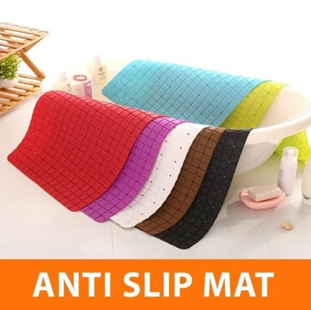 Anti Slip PVC Bathroom Mat(2421)-Red Bath Mats Apricot   