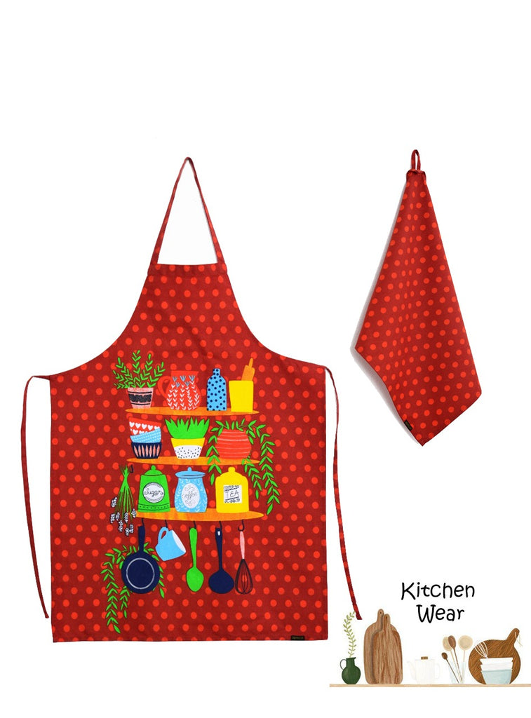 Cooking Kitchen Aprons for Women/Men-KA011 Apricot