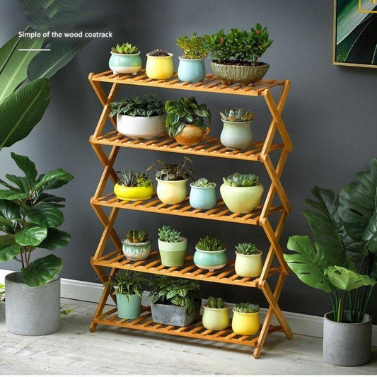 Foldable Flower Pot(2411)-Natural Display Rack Apricot