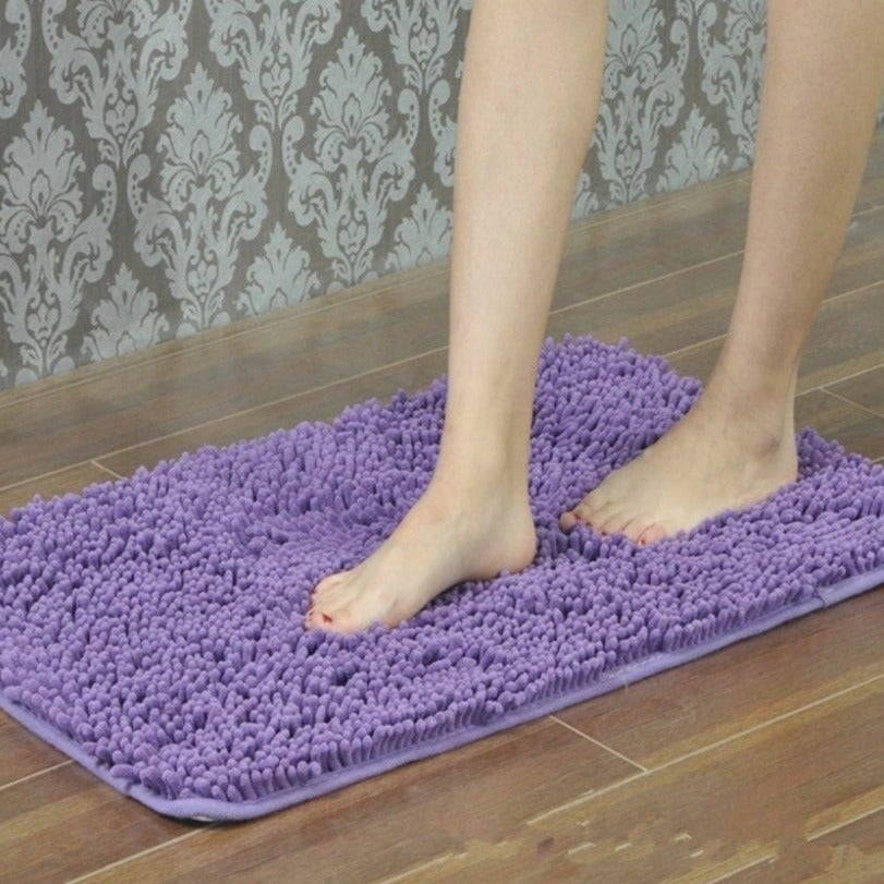 Microfiber anti Slip Bath Mat- Purple Bath Mats Apricot   