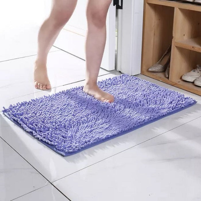 Microfiber anti Slip Bath Mat- Purple Apricot