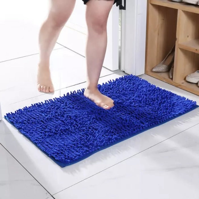 Microfiber anti Slip Bath Mat-10427Royal Blue Bath Mats Apricot   