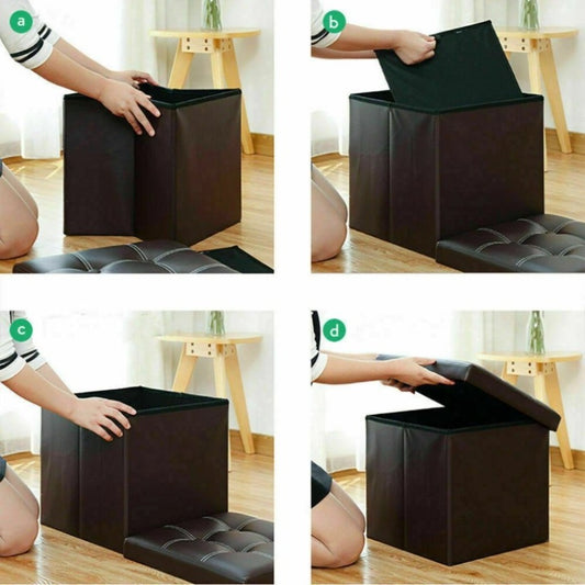 Modular Storage Stool Box (2458)- Brown Apricot