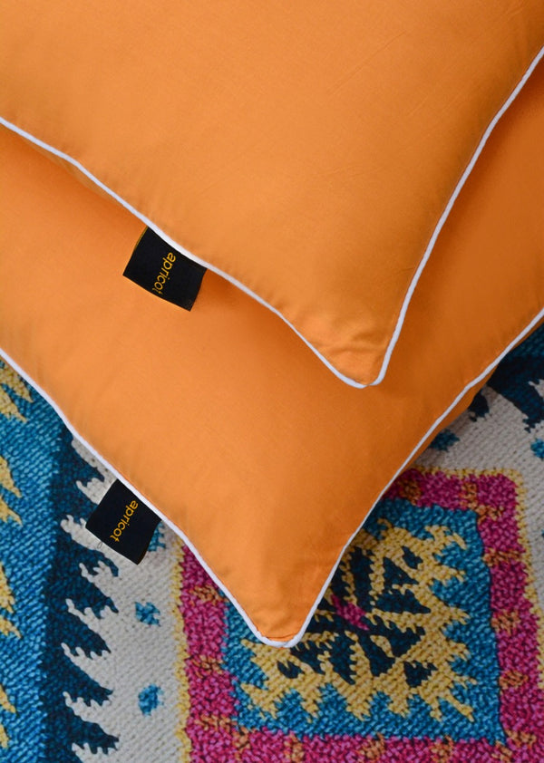 Pillows Pair Dyed just covers Apricot