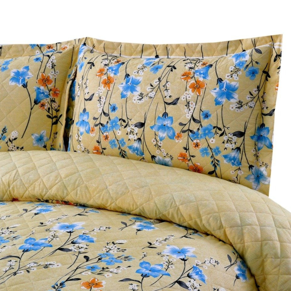 Printed & Quilted Pillow-VD011 FILLINGS The Apricot Linen   