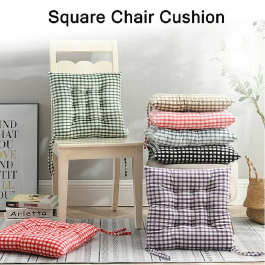 Printed Square Chair Cushion cushions Apricot   