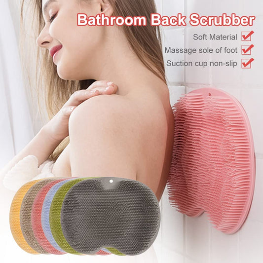 Shower Foot & Back Scrubber Massage Mat-Sky Blue (5017) Apricot