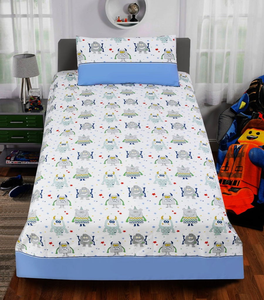 Single Bed Sheet(4252)-SB146 Apricot