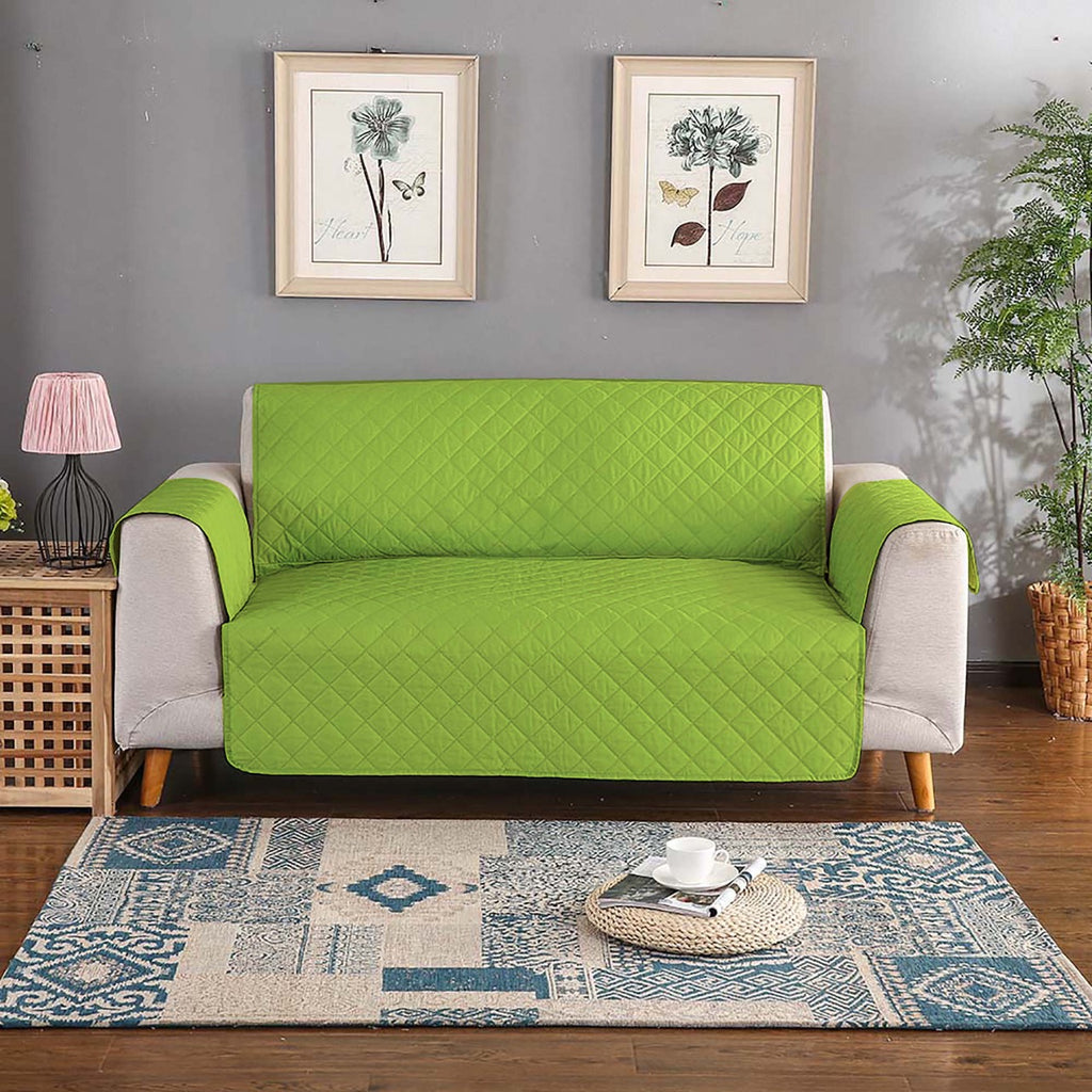 Sofa Cover- Lime Green Apricot