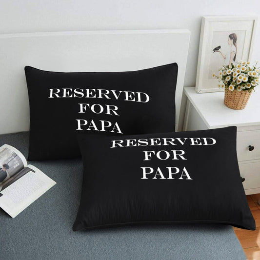 Text Pillow-Reserved For Papa Apricot