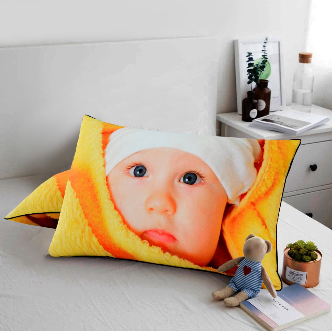 Toddler Kids Pillows-KP01  Apricot 2 PCs  